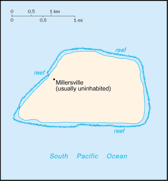 A very basic map of Jarvis Island
